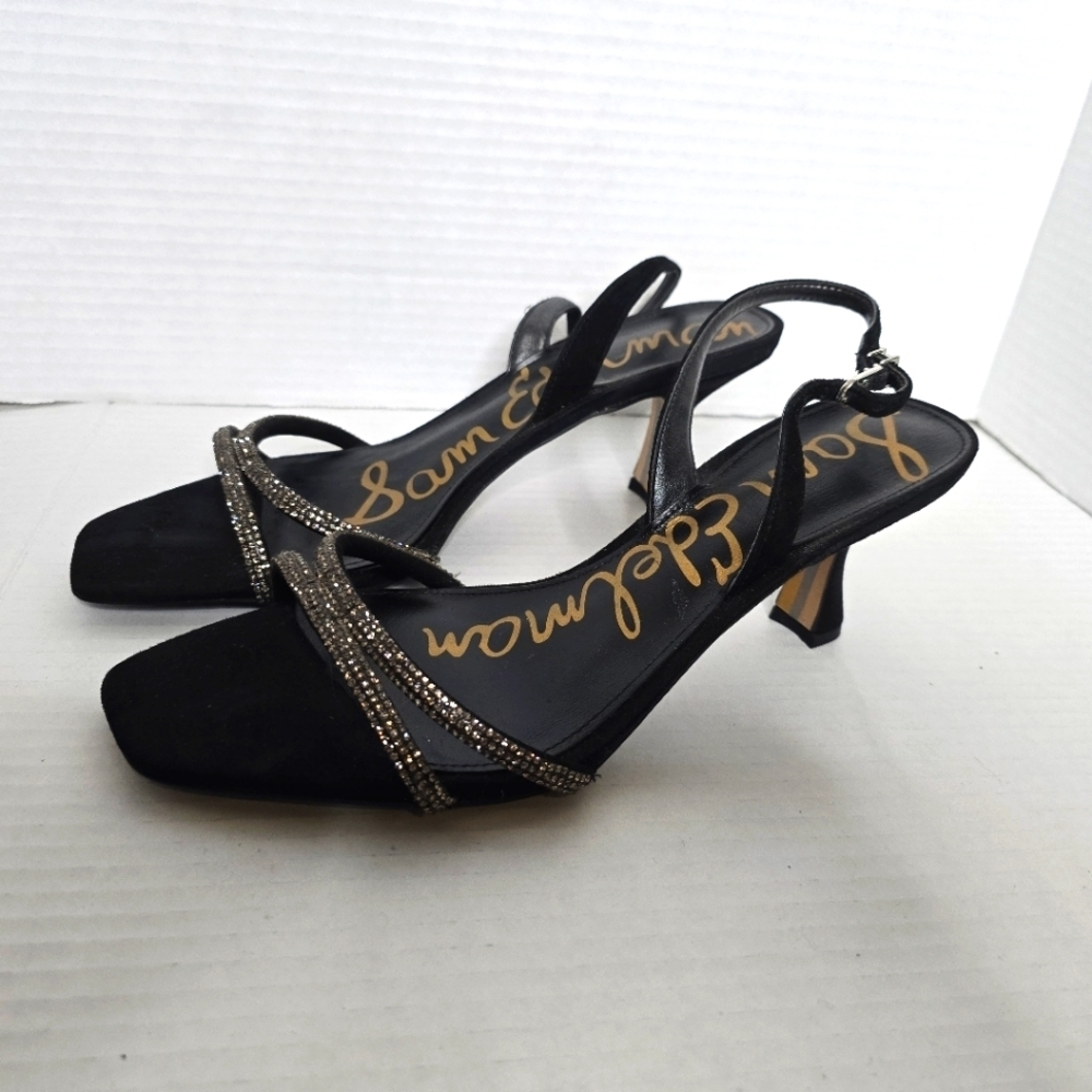 Sam Edelman Ronan Black Suede Heels